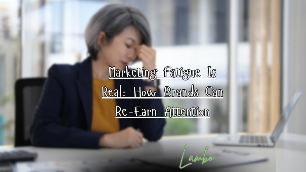 illustration representing marketing fatigue and consumer disengagement